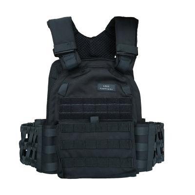 China Weight Training Custom Black Tactical Vest Adjustable Weight Vest For Body Training for sale