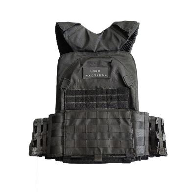 China Weight Training Bodybuilding Weight Vest Fitness Oxford Cloth Plate Carrier Tactical Vest for sale