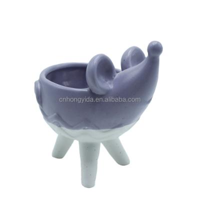 China Mouse Desktop Ceramic Design Succulent Popular Animal Flower Pot for sale