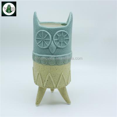 China WALL Cute Animal Ceramic Plant Pot For Succulent for sale