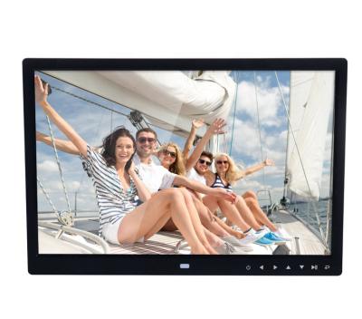 China Wifi 15 Inch LED Backlight Touch Button 1280*800 Digital Photo Frame Album Picture Music Video Player for sale