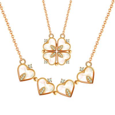 China Other Wholesale Cheap Charm Initial Necklace Stainless Chain Pendant 18k Gold Plated Non Tarnish Necklace for sale