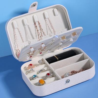 China Handmade Custom Taki Kutusu Ring Necklace Packaging Case Travel Jewelry Box Organizer for sale