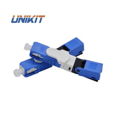 China Unikit Brand Best Quality Unikit Brand Drop Cable 2.0mm*3.0mm 2.0mm*1.6mm Fiber Optic Equipment Drop Cable Quick Connector Set Sell SC/FC/LC Quick Connector UPC RPA for sale