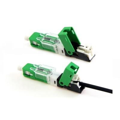 China 2.0mm*3.0mm Drop Cable 2.0mm*1.6mm UNIKIT High Reliability SC APC UPC FTTH Field Assembly Connector Fiber Optic Fast Connector Componentes Pasivos for sale