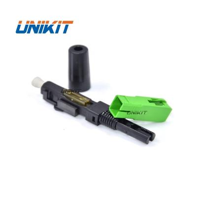 China 2.0mm*3.0mm and 2.0mm*1.6mm UNIKIT Drop Cable Manufacturer Price New Type FTTH Componentes Pasivos SC UPC/APC FTTH Quick Field Assembly Connector for sale