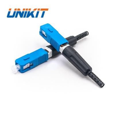 China original 3.0*2.0mm UNIKIT SC UPC/APC fiber optic equipment universal type of ESC925T for drop and round cable fiber optic fast connector for sale