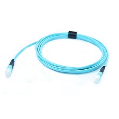 China FTTX 12/24 HOLLOW MPO/MPO OM3 Fiber Optic Jumper FTTH MULTIMODE 50/125 mm Fiber Patchcord 5 Meter Patch Cord for sale