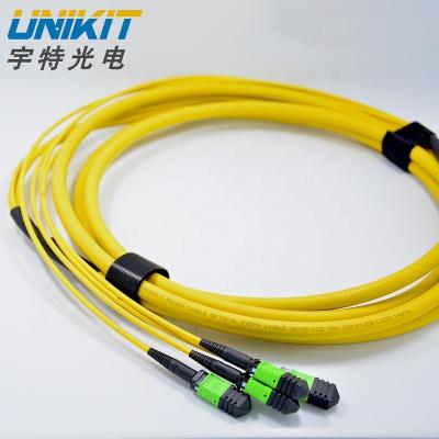 China FTTX OEM 48 Core SM MPO/MTP Patch Cord Fiber Flat Cable Flat Fiber MTP for sale