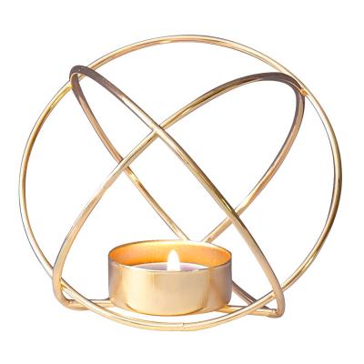 China Nordic Modern Metal Gold Serving Dropshipping Decorative Tea Light Candle Holder For Home Decoration for sale