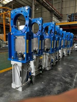 China 2-48 Inches Knife Gate Valve Alloy Steel Body for Heavy-Duty Applications Durable Seat Material for sale