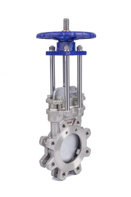 China Mining Industry DN50 Manual / Pneumatic Actuator Knife Gate Valve for sale