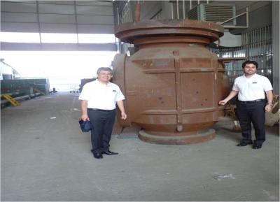 China 600LB 48 pulgadas válvula de entrada superior con gas - actuador de enlace líquido en venta