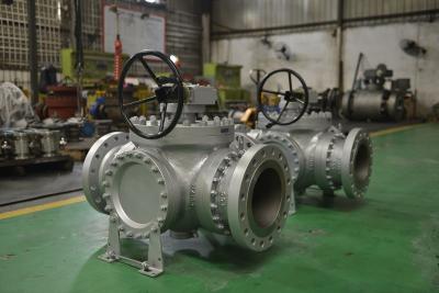 China Oil Work Condition 150LB~1500LB Top Entry Ball Valve with Fire Safe and Pneumatic Actuator zu verkaufen