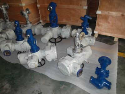 China 2500lb Electric BW Ends Forged Steel Globe Valve for sale