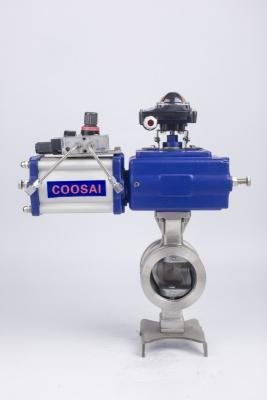 China Single Acting Pneumatic Segment Ball Valve for sale