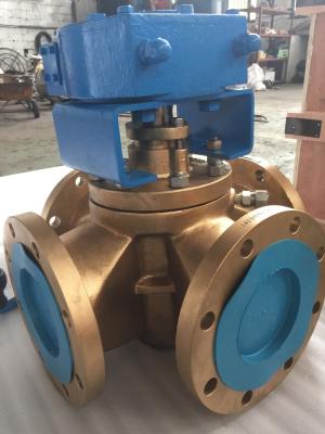 China Four Way Port Bronze Plug Type Valve for sale