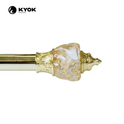 China KYOK Contemporary Bronze Cap Nuts 8-32 Resin Curtain Rod Marble Finials for sale