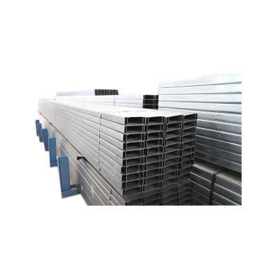 China Q235B Q345B A105 Q215 16Mn GI C Structural Steel 1010, Galvanized Slotted C Purlin Q235 Bracket, Perforated C Channel Profile for sale