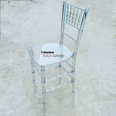 China Resin Modern Clear Chiavari Barstool for sale