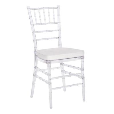 China Modern Clear Resin Wedding Chair for sale