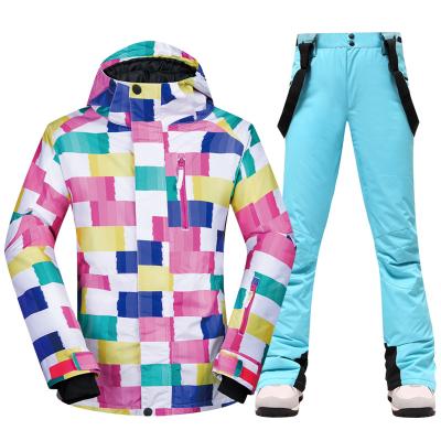 China 2021 Ski Suit Snowboard Jacket Breathable Snow Thermal Pants And High Quality Waterproof Breathable Clothing Ski Jacket Women Set Windproof for sale