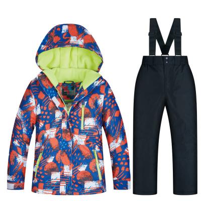 China Outdoor Hooded Clothes Suit Set Boys Girls Kids Children Ski Suit Waterproof Skiing Breathable Thermal Winter Boy Pants Snow Jacket Girl for sale