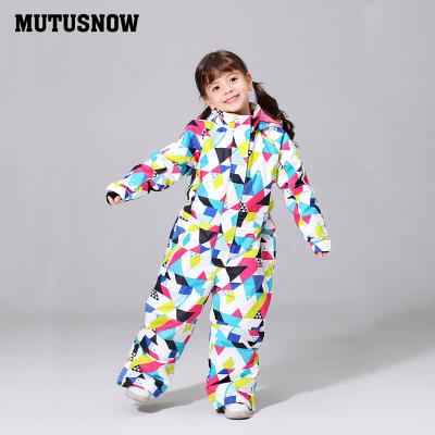 China 2021 New Winter Breathable Ski Suits For Kids Waterproof Snowboarding Outdoor Jacket Girls Overalls Waterproof Skiing -30Degrees for sale