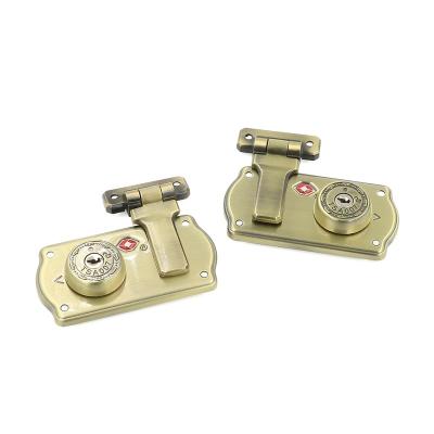 China Tsa8075 metal is a key box lock fashion travel high quality zinc alloy customs lock antique characteristic equipment box lock for sale