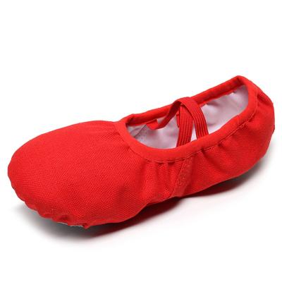 China Wholesale Soft/Lightweight/Breathable Kids Canvas Ballet Shoes Split Dance Shoes For Grill for sale