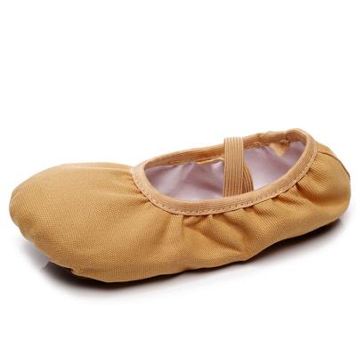 China Cheap Canvas Ballet Training Slippers Soft Ballet Shoes Soft/Lightweight/Breathable for sale