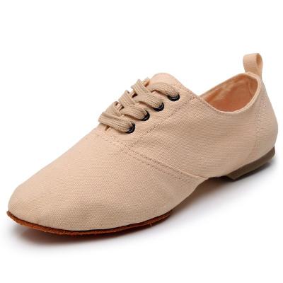 China Soft/Comfortable/Lightweight Multi-Functional Indoor Teacher Jazz Shoes Lace Up Dance Shoes Ballet Dance Shoes for sale