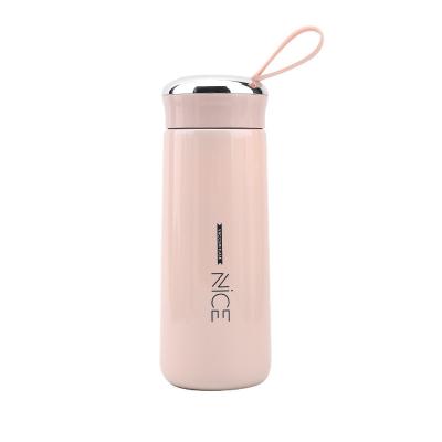 China 2022 New Design Double Wall Stocked Plastic And Glass Water Bottle With Logo Students Simple Fashion Ins Style Custom Water Bottle for sale