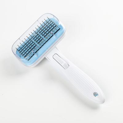 China Self-cleaning Hair Pet Comb Pet Hair Grooming Viable Massager Comb Dog Massaging Comb for sale