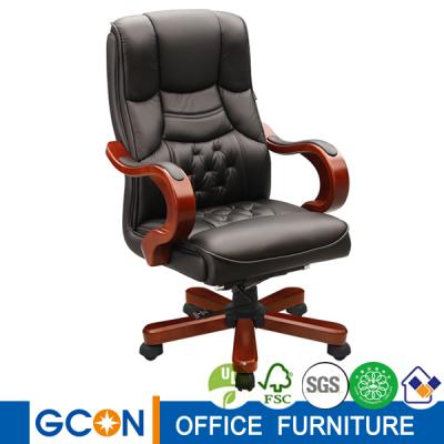 China Luxury genuine leather office boss chair for sale