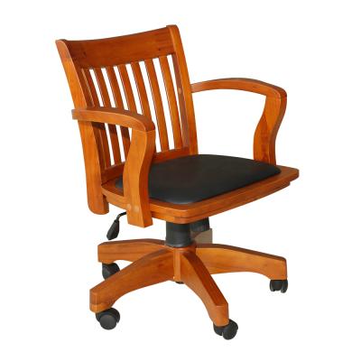 China Luxury wooden executive office chair swivel chair wheel base 108FW-1 for sale