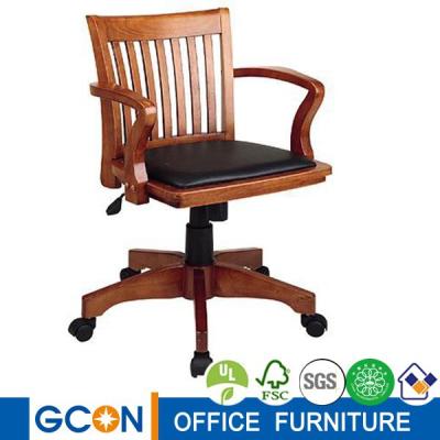 China TOP grade good quality wooden swivel chair / antique wood chair for sale