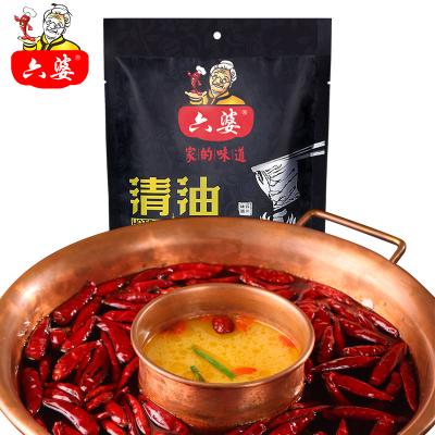 China Food cooking Liu Po ​​300g hotpot soup base vegetable oil pot condiment wholesale hot seasoning for restaurants and family cooking for sale