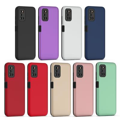 China Simple For Samsung A03S Slim Phone Case Girly TPU PC 2IN1 Shockproof Mobile Back Cover Phone Accessories for sale