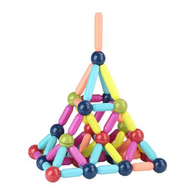 China Toy Factory Wholesale 64PCS 110PCS Building Stick Magnetic Toys for sale