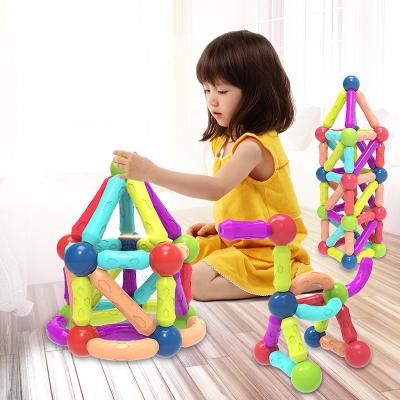 Κίνα Educational Toy 30 Years Factory Wholesale 64 And 68 Pieces Stem Magnetic Building Sticks With Free Sample προς πώληση