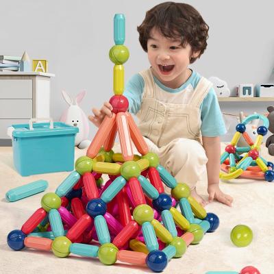 Cina Educational Toy 30 Years Factory Wholesale Magnet Educational Game Magnetic Balls Sticks Toys For Children in vendita