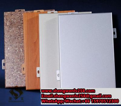 China Solid/Metallic/Wooden/Stone Texture Aluminum Solid Panel Cladding Panel Aluminum Facade for sale