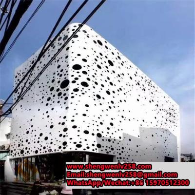 China Aluminum Art Curtain Wall Aluminum Exterior Wall Cladding Metal Facades for sale