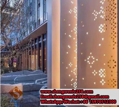 China Aluminum Facade Panels External Metal Wall Cladding Solid Panels Design Facade Panel for sale