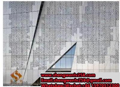 China Exterior Customized Aluminum Wall Cladding Panel Perforated Aluminum Facade for sale