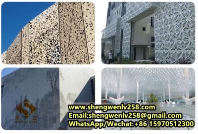 China Outdoor Aluminum Cladding Panel Perfotated Curtain Wall Sheet for sale