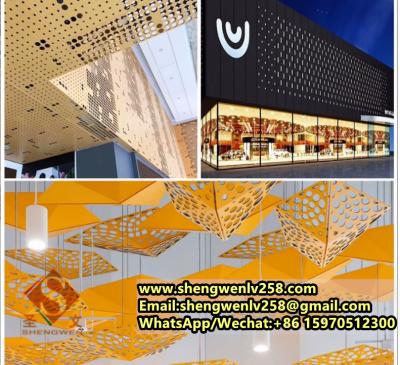 China aluminum laser cut sheet Architectural aluminum facade laser cut for curtain wall for sale