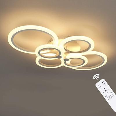 China Modern Fashion Home Acrylic Led Ceiling Light New Arrival White 220V Three Colors Dimmable Ceiling Lights for sale