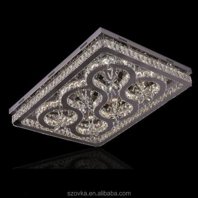 China 800mm Modern Creative Modern Three Color Crystal Ceiling Lamp for sale